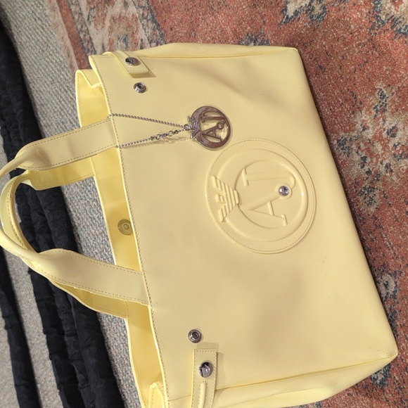 Armani Jeans Large Yellow Tote - Picture 3 of 12